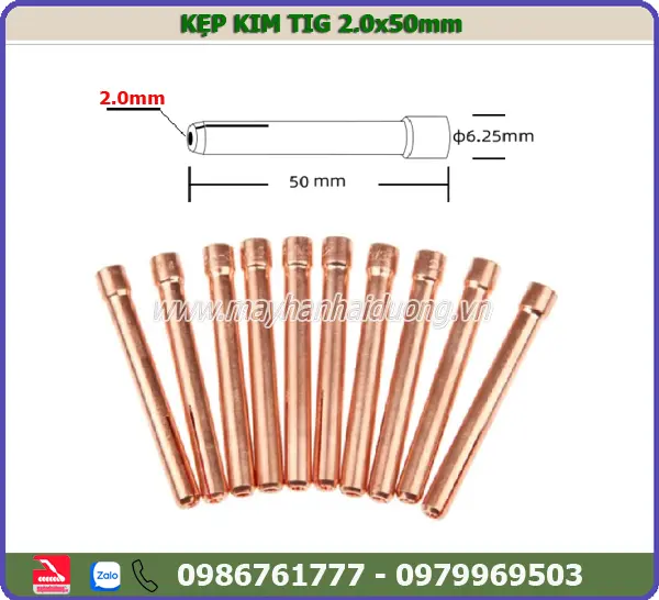 10 KẸP KIM TIG 2.0x50