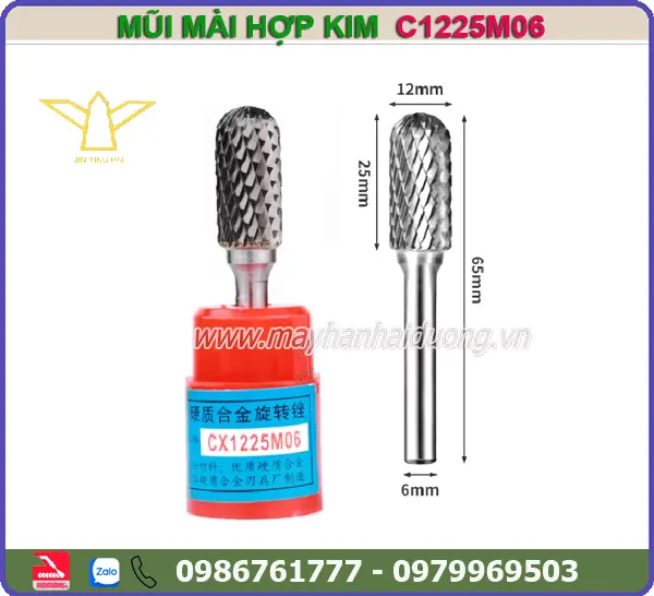 MŨI MÀI HỢP KIM CX1225M06