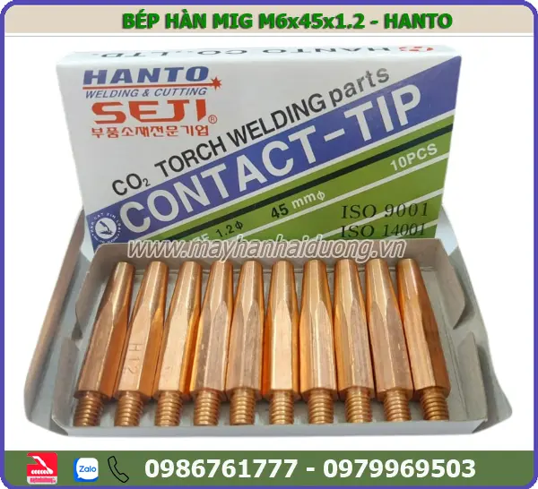 BÉP HÀN MIG M6x45x1.2 HANTO (10C)