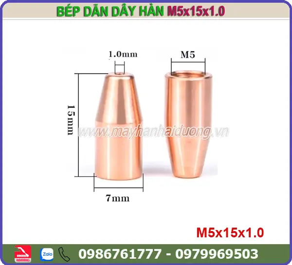 BÉP DẪN DÂY BÙ M5x15x1.0