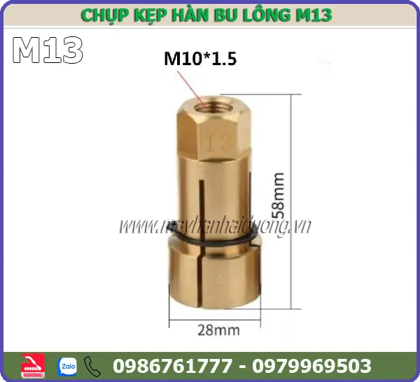 CHỤP KẸP HÀN BU LÔNG M13