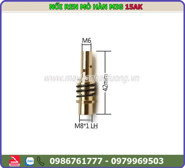 NỐI BÉP MỎ HÀN MIG 15AK