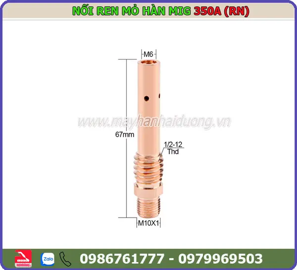 NỐI BÉP MỎ HÀN MIG 350A (RN-Cu)