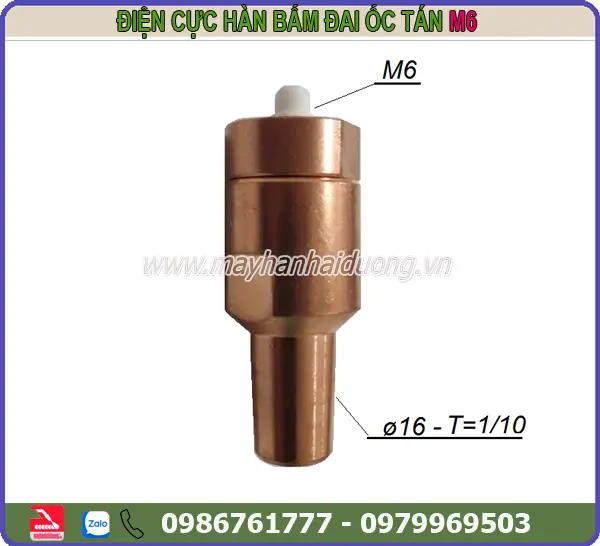 ĐIỆN CỰC HÀN BẤM ĐAI ỐC TÁN M6