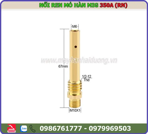 NỐI BÉP MỎ HÀN MIG 350A (RN-BRASS)