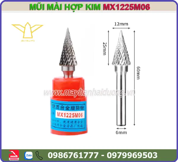 MŨI MÀI HỢP KIM MX1225M06