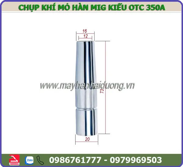 CHỤP KHÍ ROBOT 350A (KIỂU OTC 73MM) - HQ