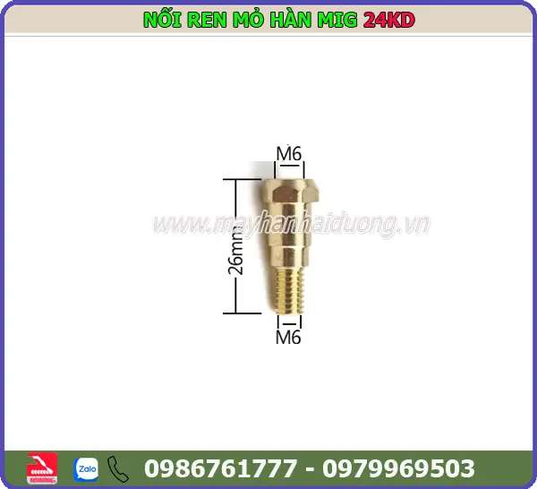 NỐI BÉP MỎ HÀN MIG 24KD