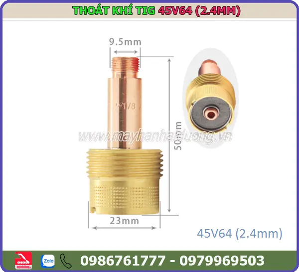 THOÁT KHÍ CÓ LỌC TIG 45V64-(2.4MM)