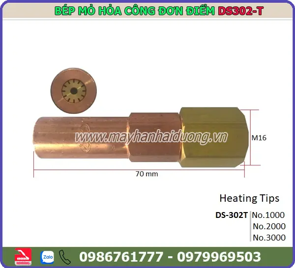 BÉP MỎ HỎA CÔNG ĐƠN ĐIỂM DS302T