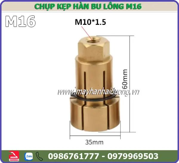 CHỤP KẸP HÀN BU LÔNG M16
