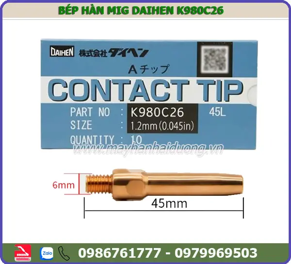 BÉP HÀN K980C26 - L45X1.2 (10C)