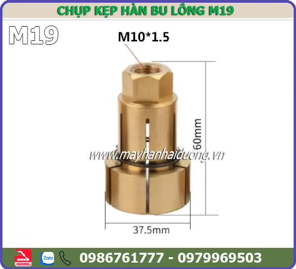 CHỤP KẸP HÀN BU LÔNG M19