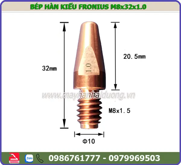 BÉP HÀN MIG M8x32x1.0